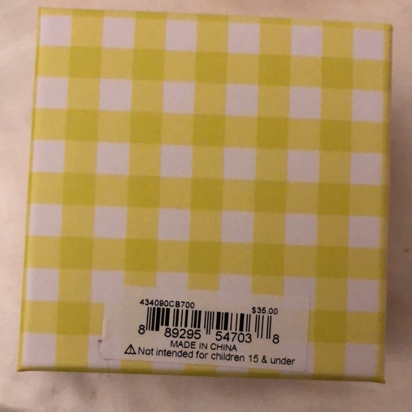 Betsey Johnson Gold Tone Yellow Resin Tulip Drop Earrings NIB - Picture 9 of 10